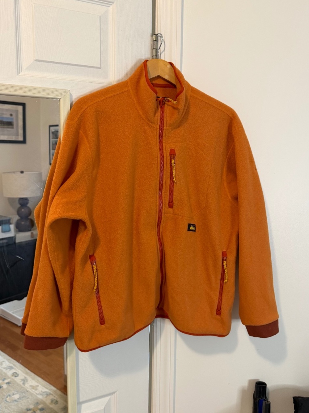 REI Women's Orange Fleece Jacket